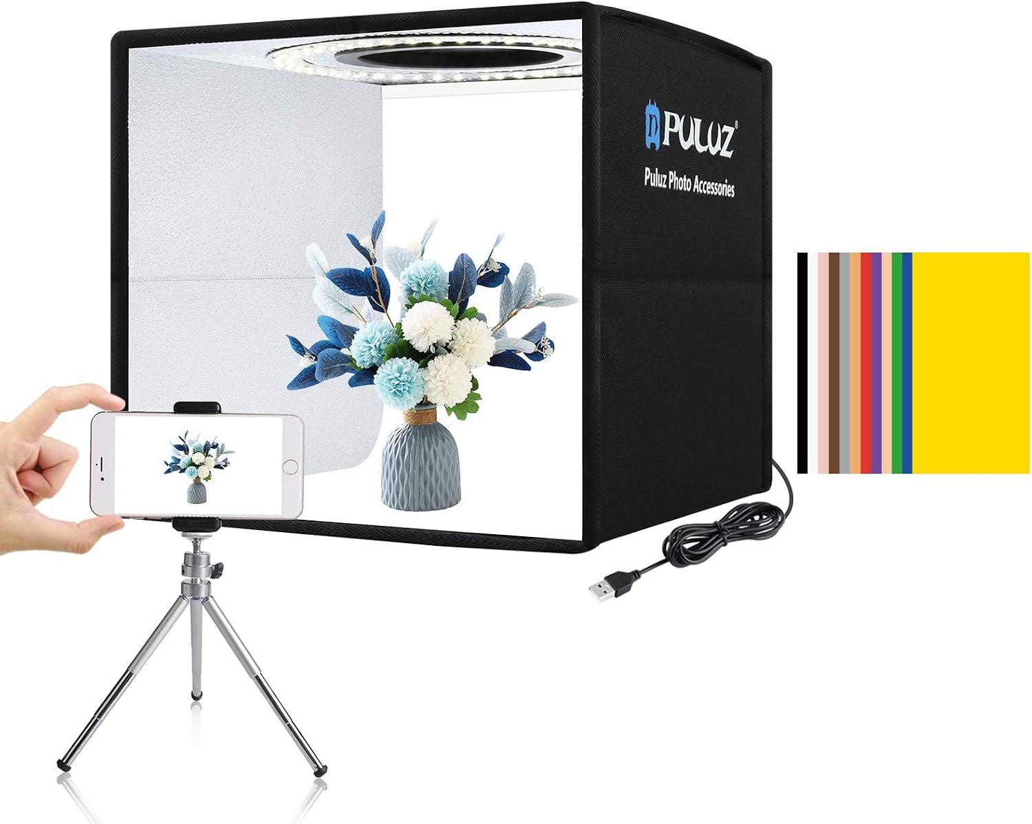 Photography Led Lighting Kit - APP制御対応RGB LEDパネルビデオライト、800D写真・ビデオ照明キット、8つのシーンモード、CRI 97、2個セット、YouTubeスタジオ、ゲーム、ストリーミング、会議用