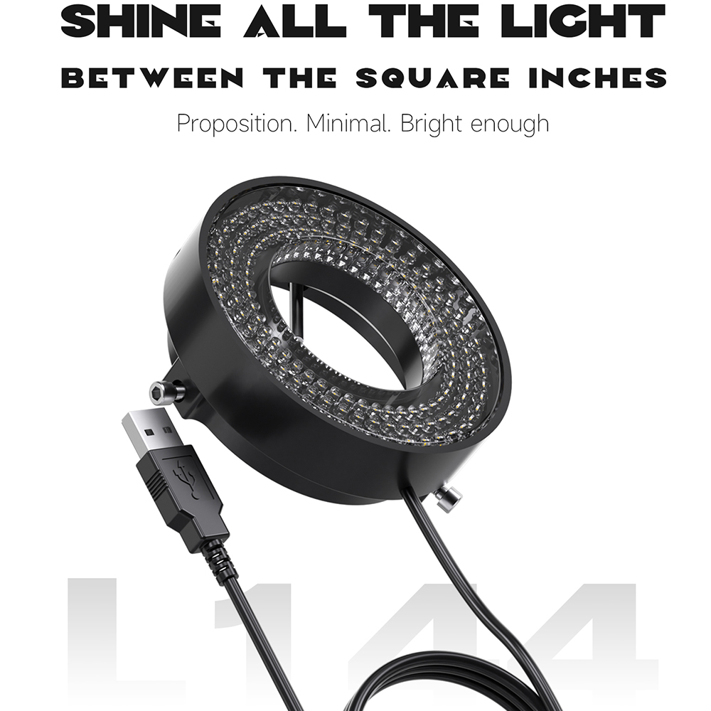 Photography Lighting Circle - メカニック L144 LS6 顕微鏡 LED リングライト照明ランプ工業用顕微鏡カメラ拡大鏡サークル光源用