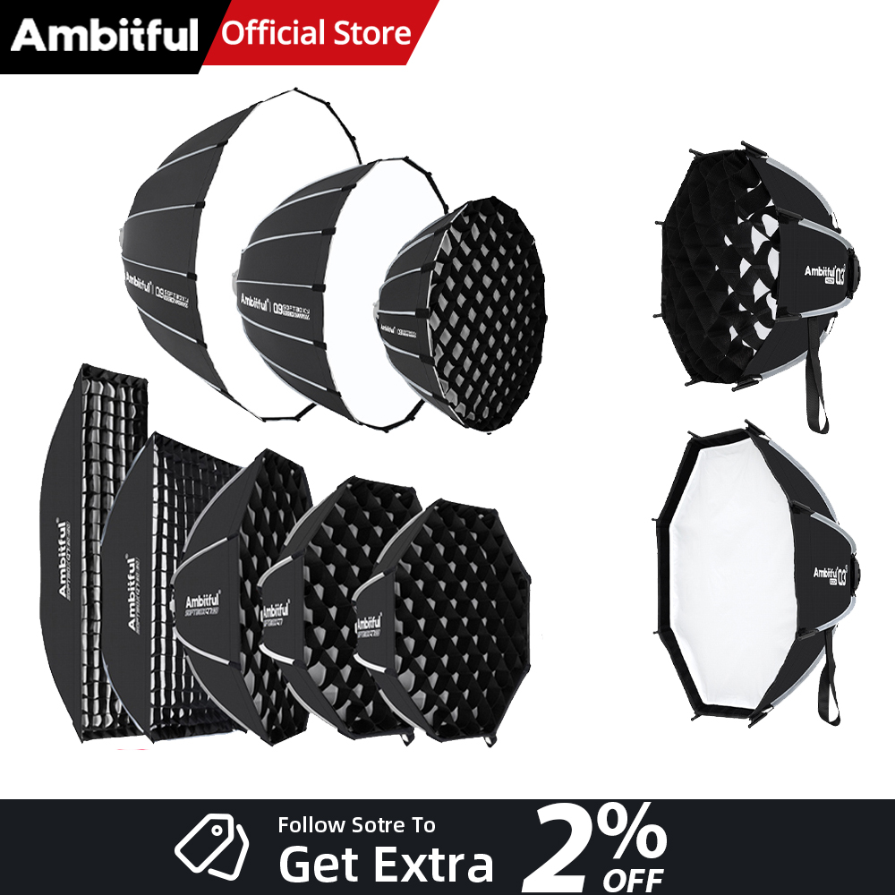 Photography Lighting Diffuser - AMBITFUL Q3/Q7/Q9シリーズ クイックリリース ソフトボックス 40cm 60cm