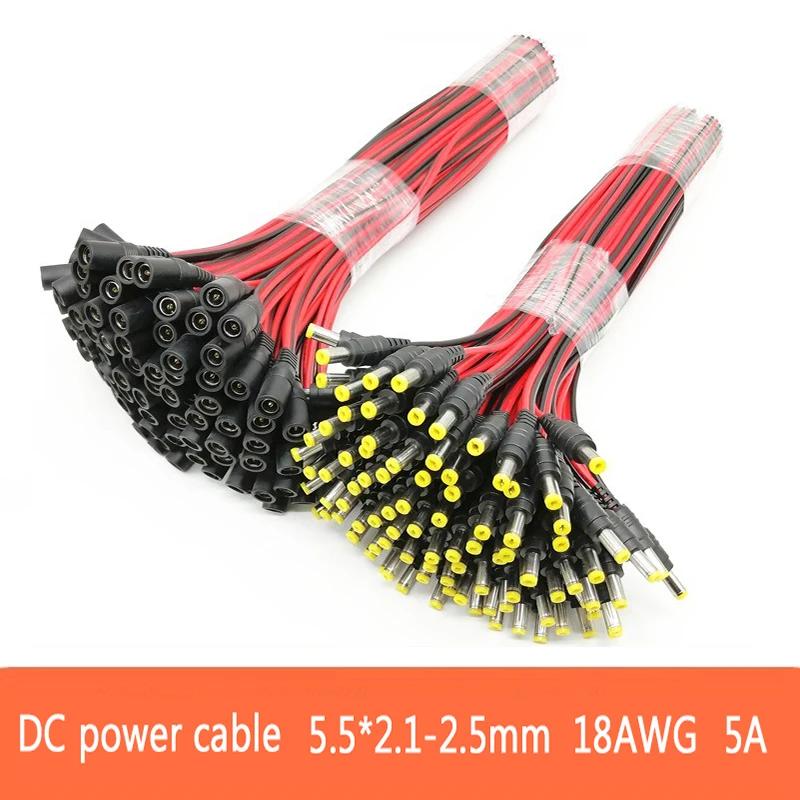 Photography Led Lighting Kit - 18 AWG オスメス電源 DC コネクタ 2pin