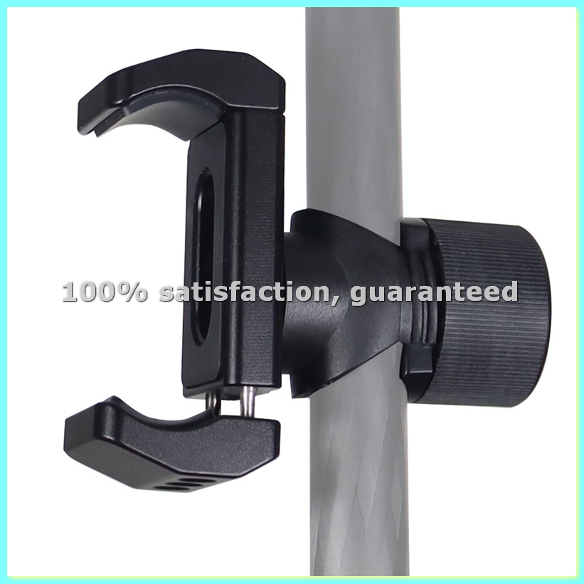 Reflector Arm Clamp - パワーバンククランプホルダー ライトスタンド付き 写真スタジオ用 ブームリフレクターアーム 直径12-22mm 写真撮影用ポールパイプエクステンダー-ELEC