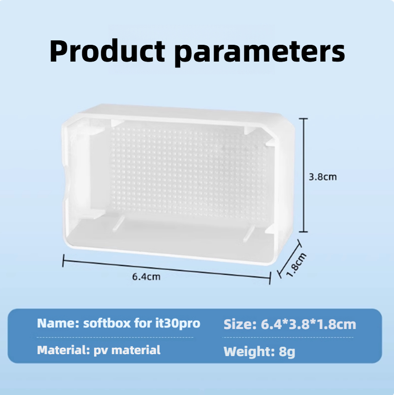Photography Lighting Diffuser - Godox IT30Proオンカメラスピードライト用フラッシュディフューザーソフトボックス、写真撮影用ライトソフトナーソープボックスカメラアクセサリー