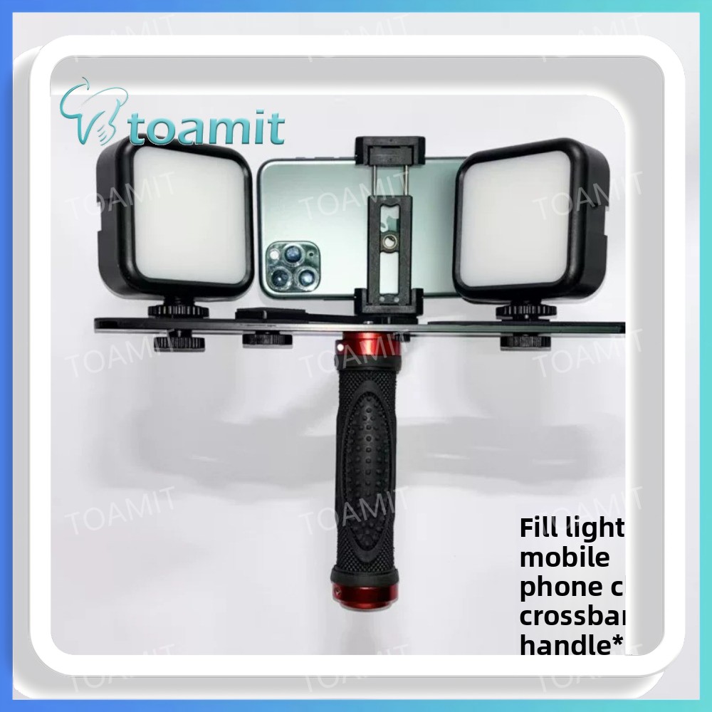 Photography Lighting Kit Portable - 歯科用撮影ライト、スマートフォン用Bluetooth LEDフラッシュ、口腔検査歯のホワイトニング撮影、ポータブルフィルライトキット