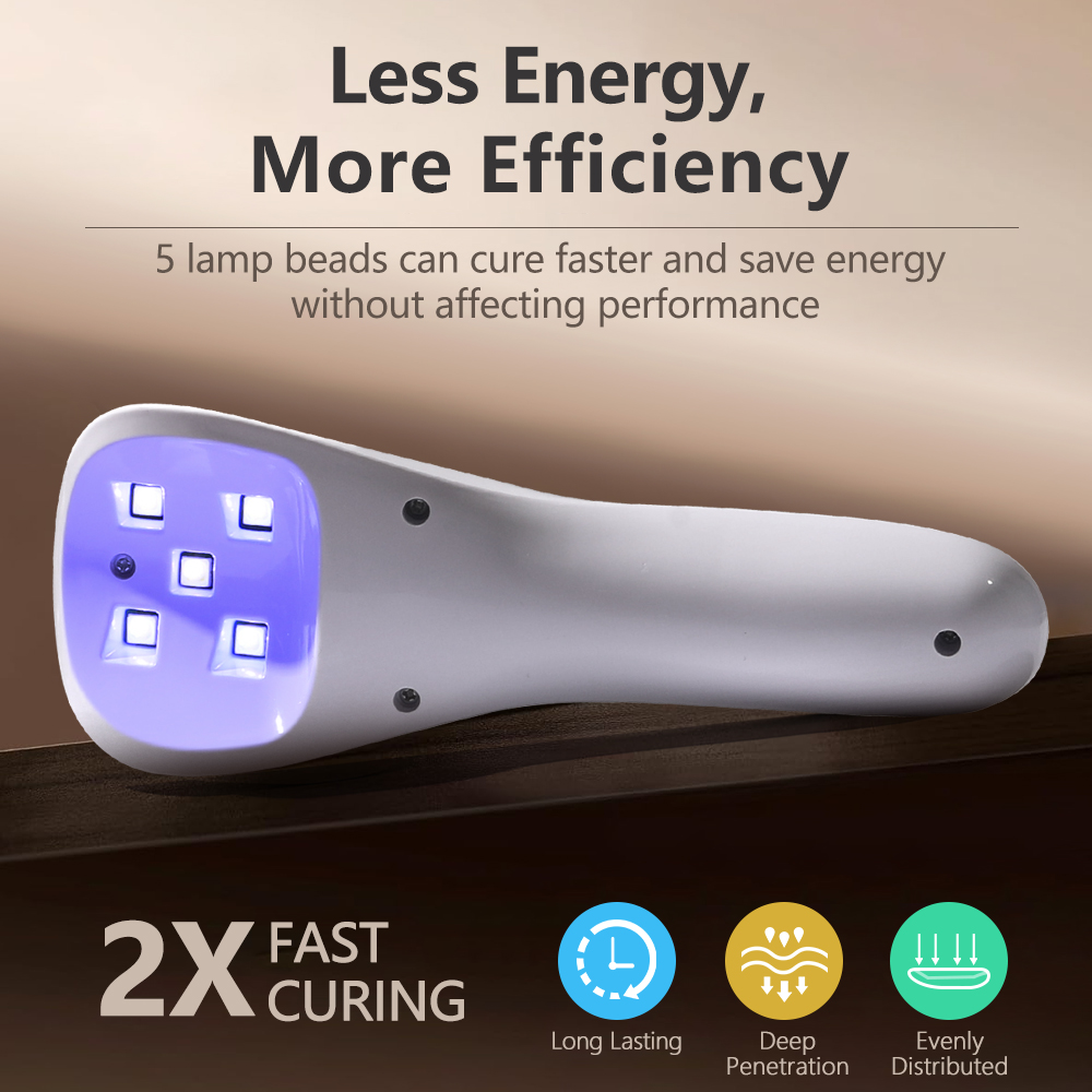 ハンドヘルド UV LED ランプ爪乾燥ランプ充電式ミニマニ - Photography Lighting Gel のレビューと価格
