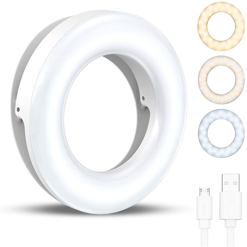 ポータブル LED クリップリングライト 40 LED Se - Photography Lighting Circle のレビューと価格