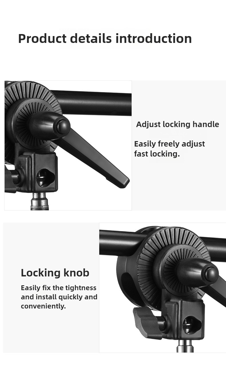 写真スタジオ用ブームリフレクターアームサポート用スイベルデュ - Reflector Arm Clamp のレビューと価格