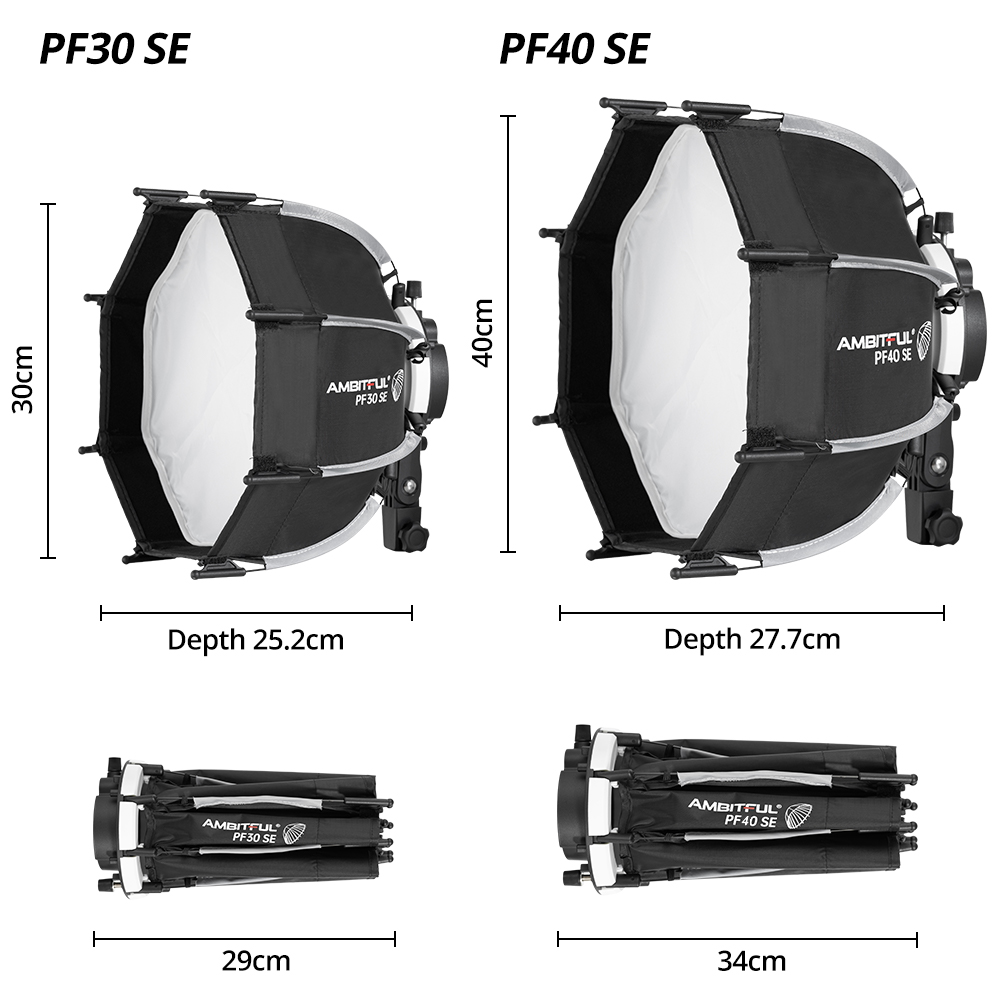AMBITFUL PF30/PF40 30cm/40cm ミ - Photography Lighting Diffuser のレビューと価格