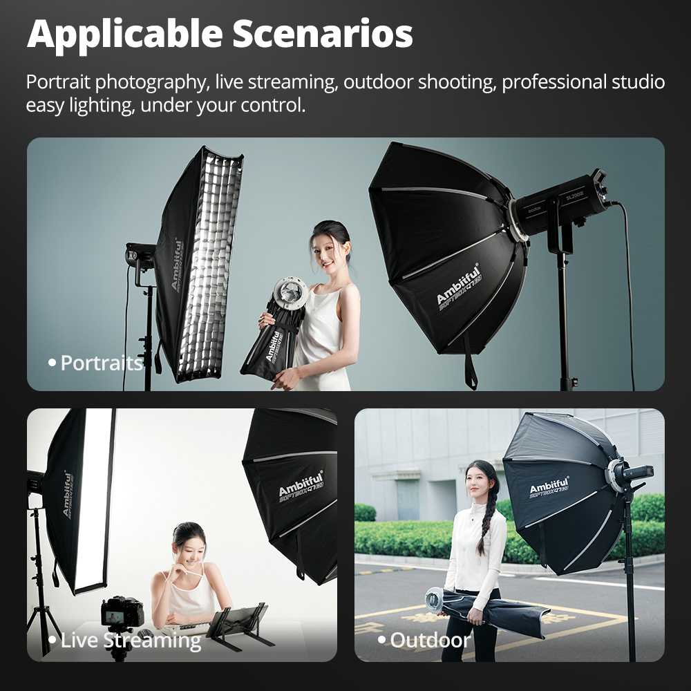 AMBITFUL Q3/Q7/Q9シリーズ クイックリリース - Photography Lighting Diffuser のレビューと価格