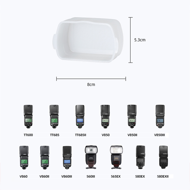 フラッシュディフューザードームバウンス Canon スピード - Godox Speedlite Flash のレビューと価格