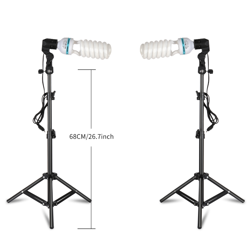 2個セット 135W 5500K 撮影用連続ライトキット ポ - Photography Lighting Kit Portable のレビューと価格