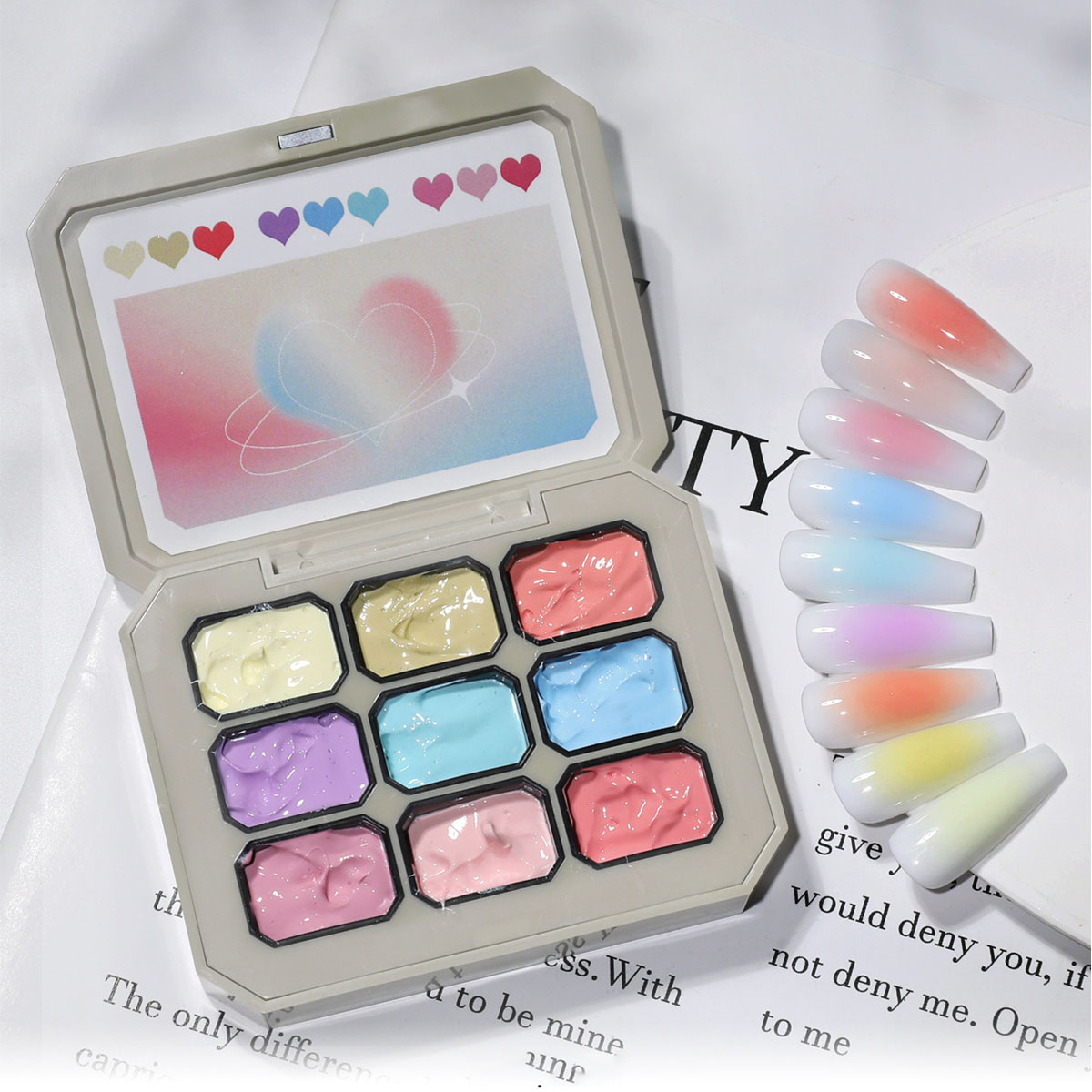 1個入りソリッドマカロンネイルポリッシュジェル 9色グリッド - Photography Lighting Gel のレビューと価格