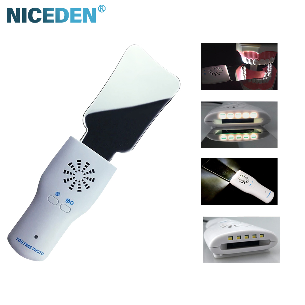 歯科防曇ミラーセット矯正リフレクター LED ライト付き曇り - Photography Led Lighting Kit のレビューと価格