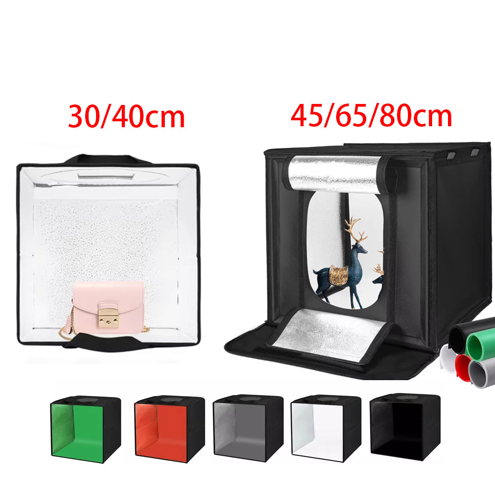 30/40/45 65 80 センチメートル写真撮影テントフ - Photography Lighting Kit Portable のレビューと価格