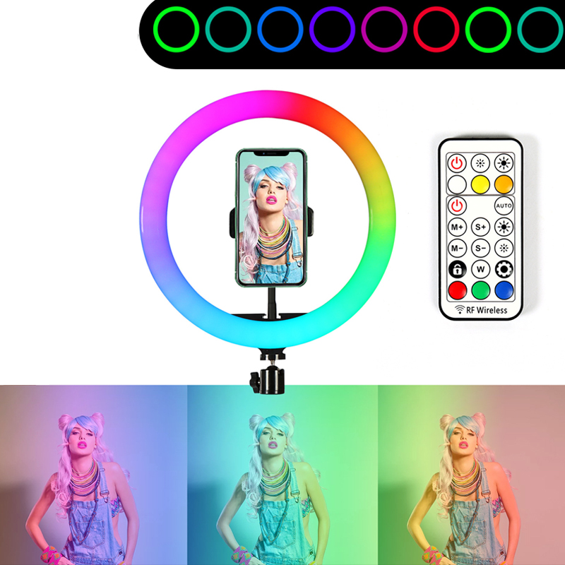 Led rgbリングライト,13インチ,0.5m,1.6m, - Photography Lighting Circle のレビューと価格