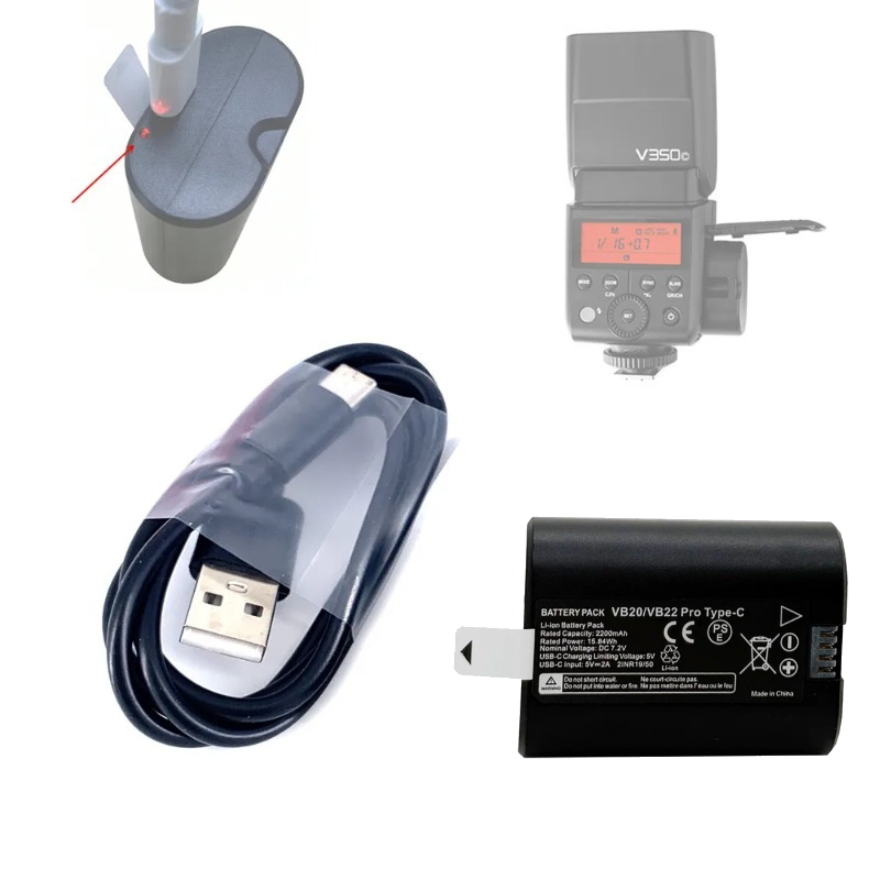 新しいVB20 VB22 7.2V 2200mAhスピードラ - Godox Speedlite Flash のレビューと価格
