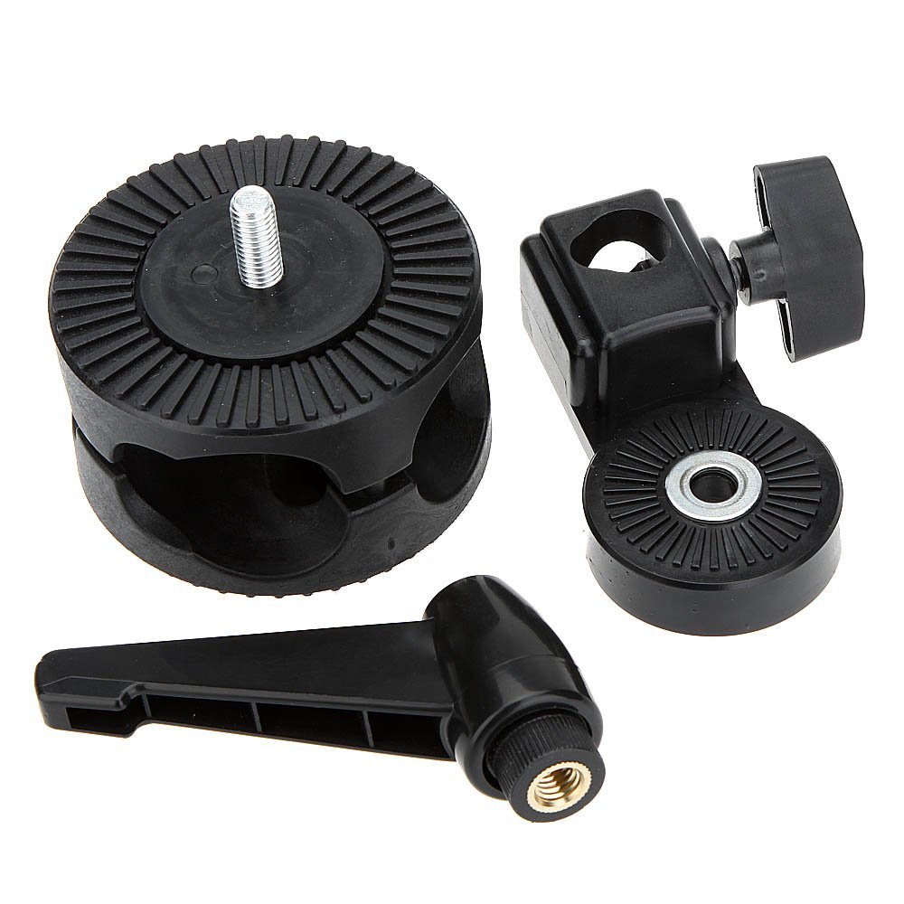 写真スタジオ用シングルグリップスイベルヘッドブラケットクラン - Reflector Arm Clamp のレビューと価格