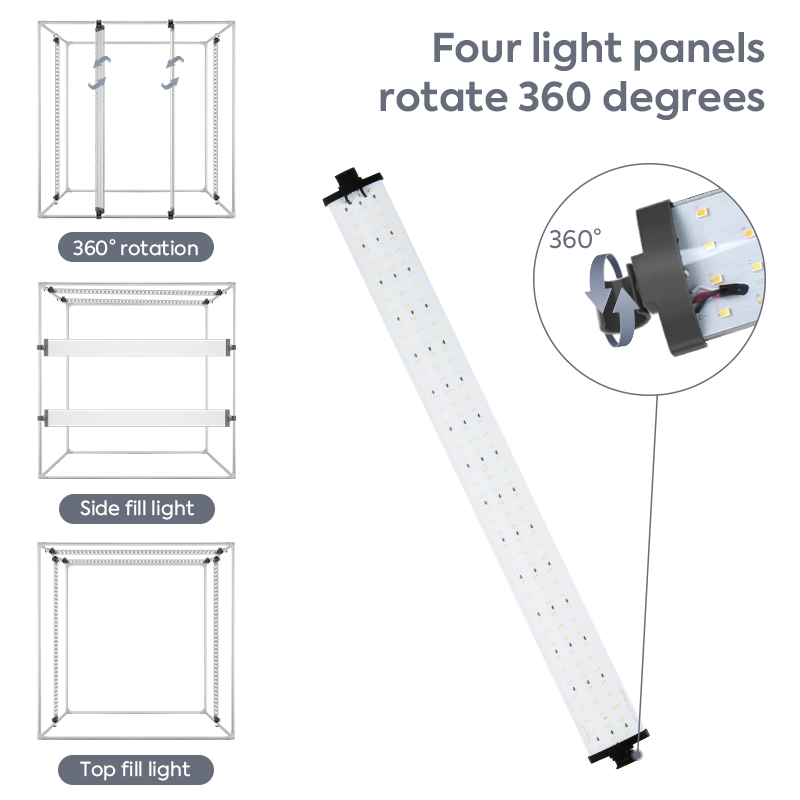 写真スタジオ,プロのテーブルランプ,3つのLEDライト,0〜 - Photography Led Lighting Kit のレビューと価格