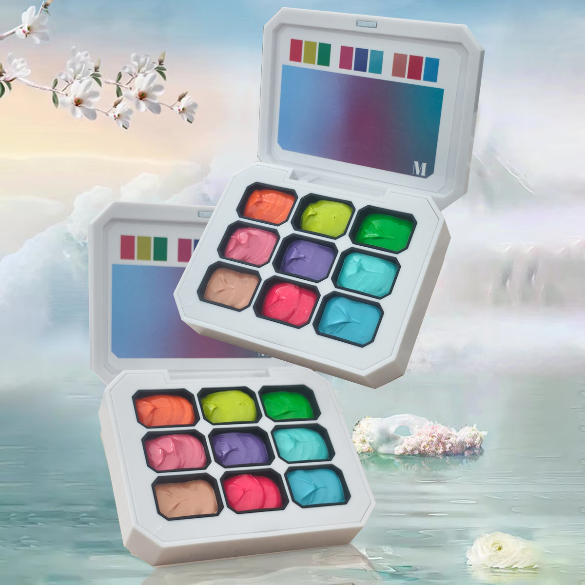 1pc 9 色ソリッドネイルポリッシュパットジェルペインティ - Photography Lighting Gel のレビューと価格