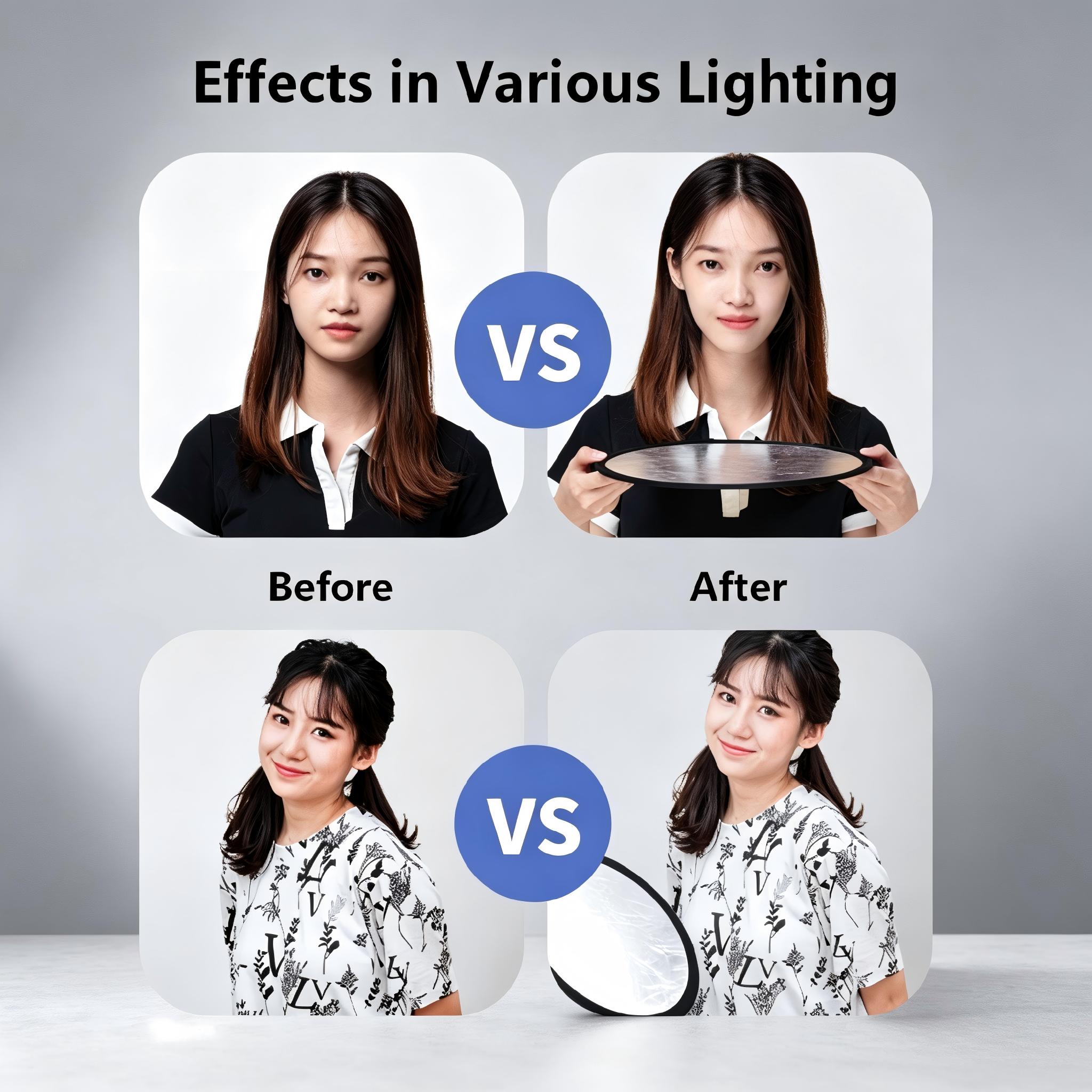 写真用リフレクター 2 in 1 ライトリフレクターボード  - Photography Lighting Kit Portable のレビューと価格