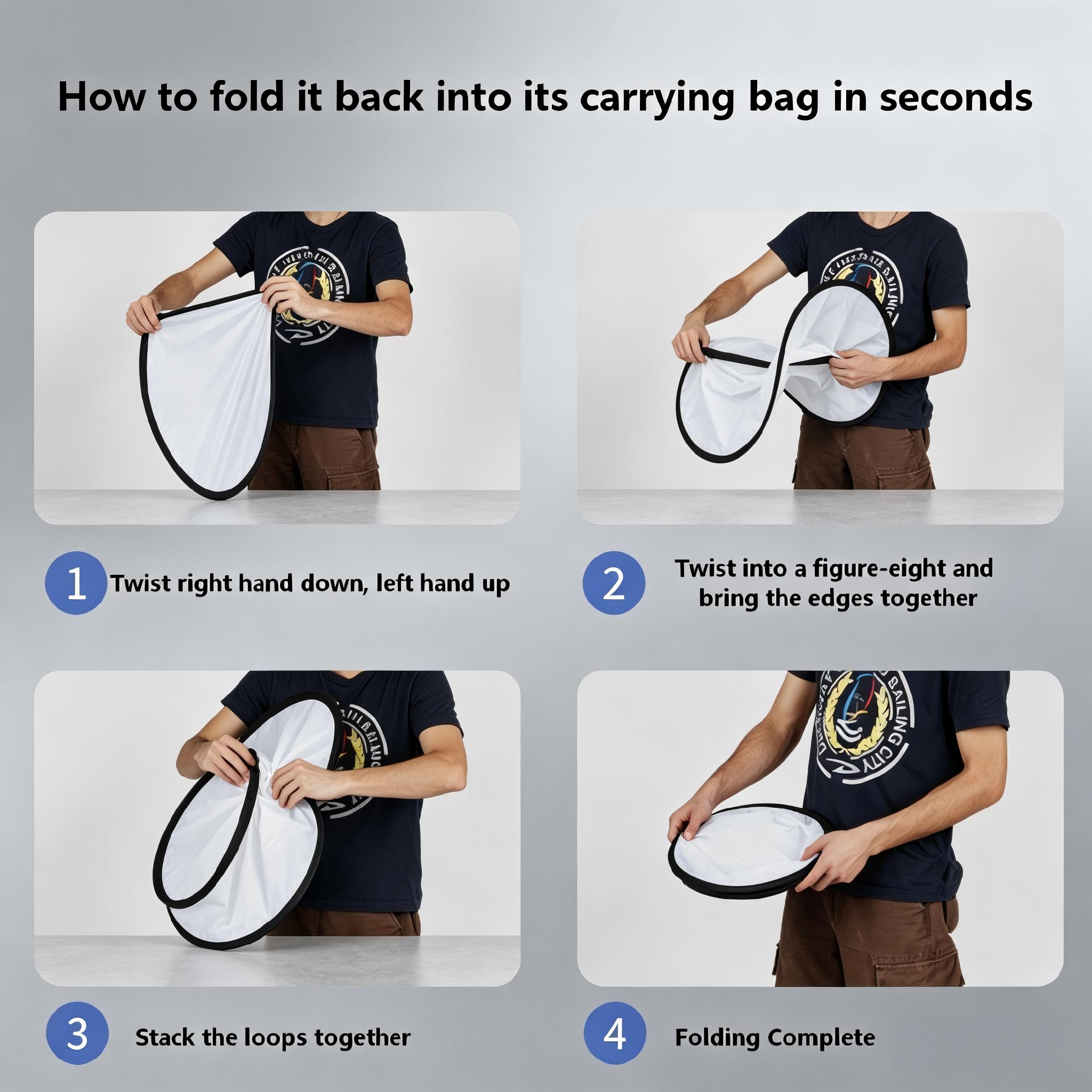 写真用リフレクター 2 in 1 ライトリフレクターボード  - Photography Lighting Kit Portable のレビューと価格