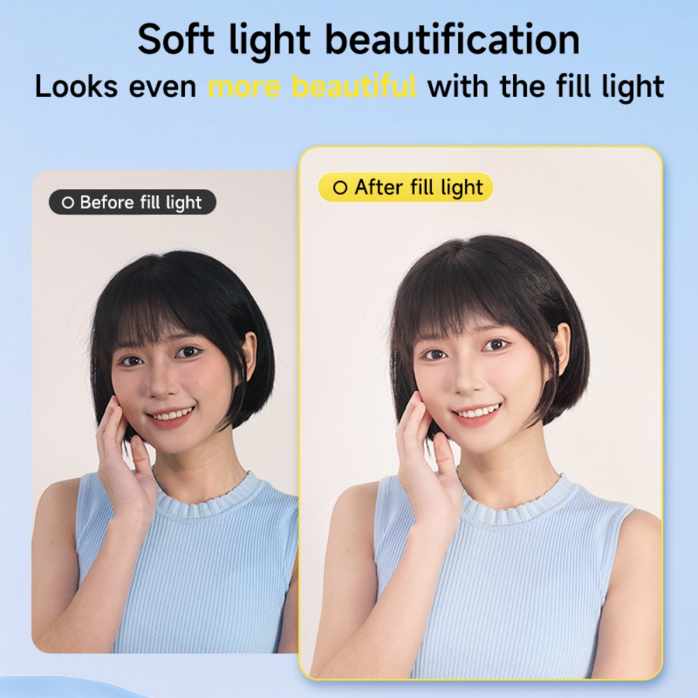 D7 ポータブルマカロンカラー携帯電話ライト写真とビデオスプ - Photography Lighting Circle のレビューと価格