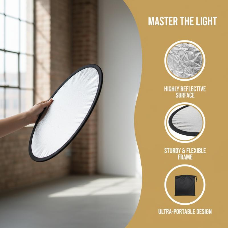 5 in 1 ラウンド型写真用リフレクター 折りたたみ式ライ - Photography Lighting Diffuser のレビューと価格